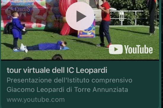 Video Tour Virtuale dell’IC Giacomo Leopardi